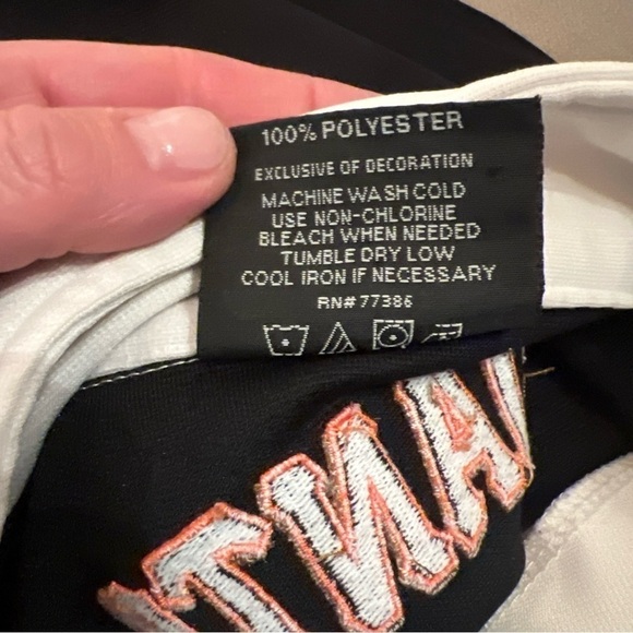 Stitches San Francisco Giants embroidered zip up track jacket sz 2XL arm stripes - Picture 8 of 10